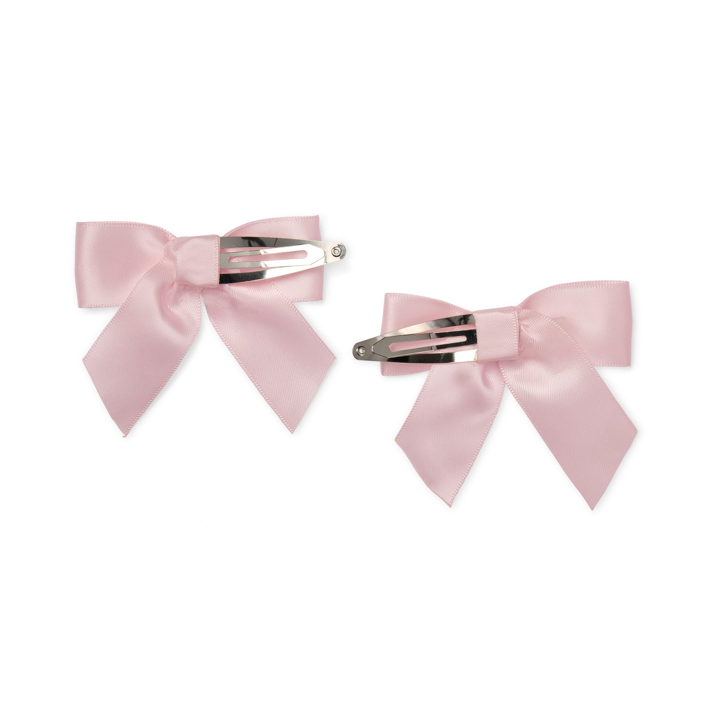 Pre Order - little A Girls Denver Pale Pink Satin Bow Hairclip