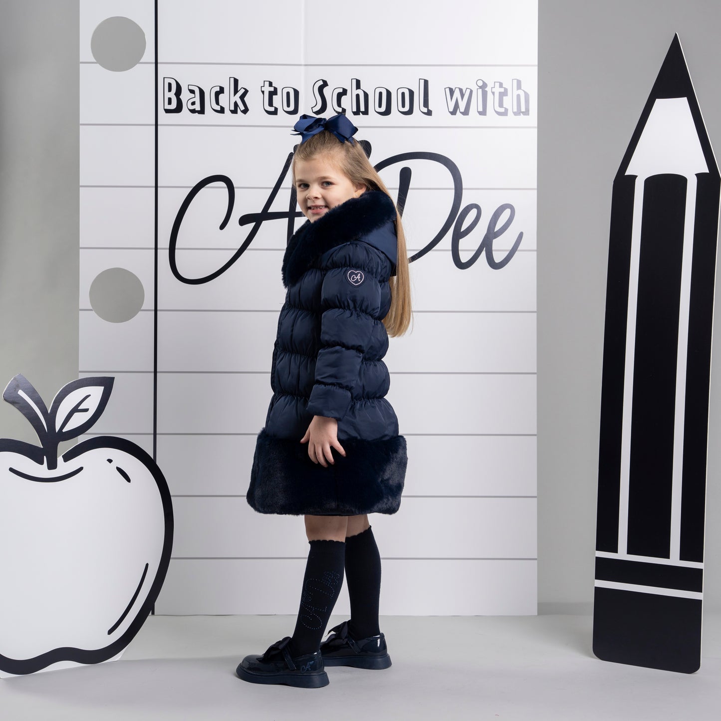 Pre-Order | Adee-Rhea Long Jacket W266202-Navy