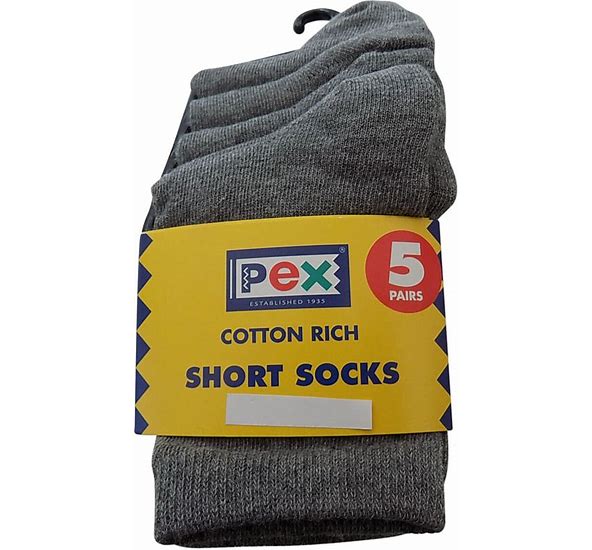 Pex- Short Socks S4335/008/25 - Grey
