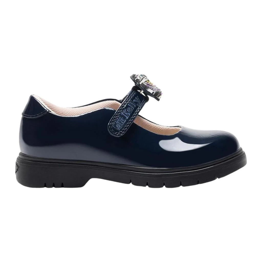 Lelli Kelly - Bianca 3 School Shoes  LKSO8916 - Blue Patent