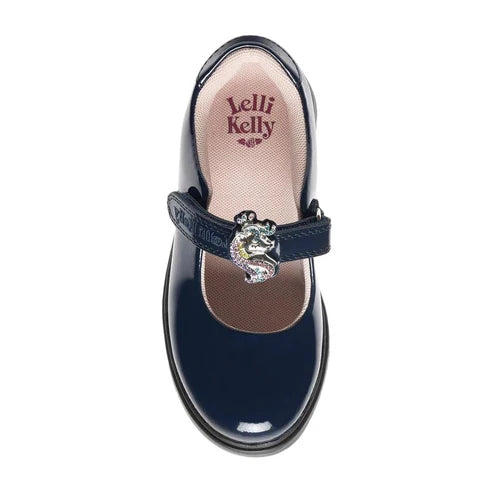 Lelli Kelly - Bianca 3 School Shoes  LKSO8916 - Blue Patent