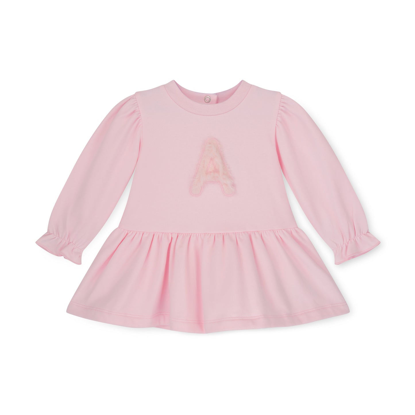 Pre Order - Little A Girls Dream Pale Pink Fur Initial Dress