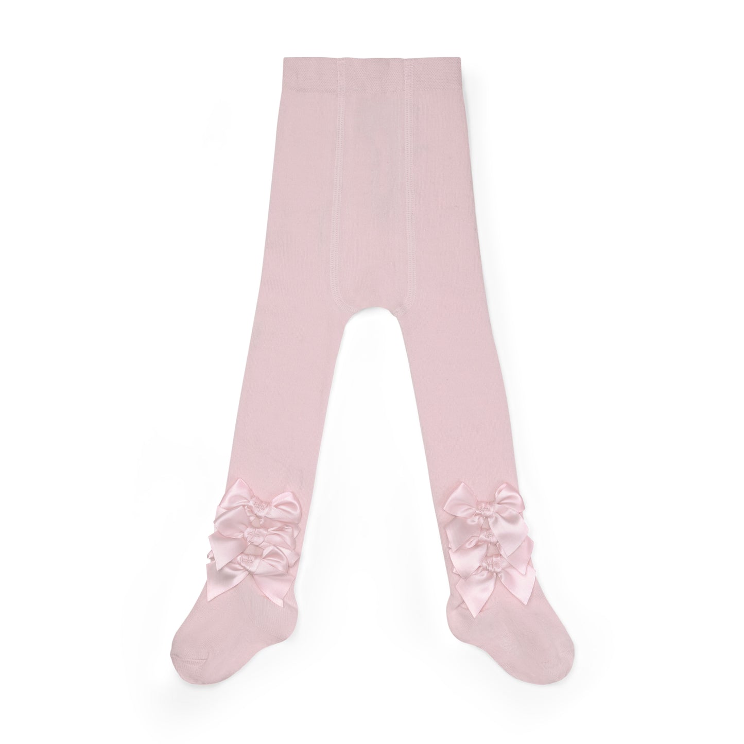 Pre Order - Little A Girls Divine Pale Pink Bow Tights