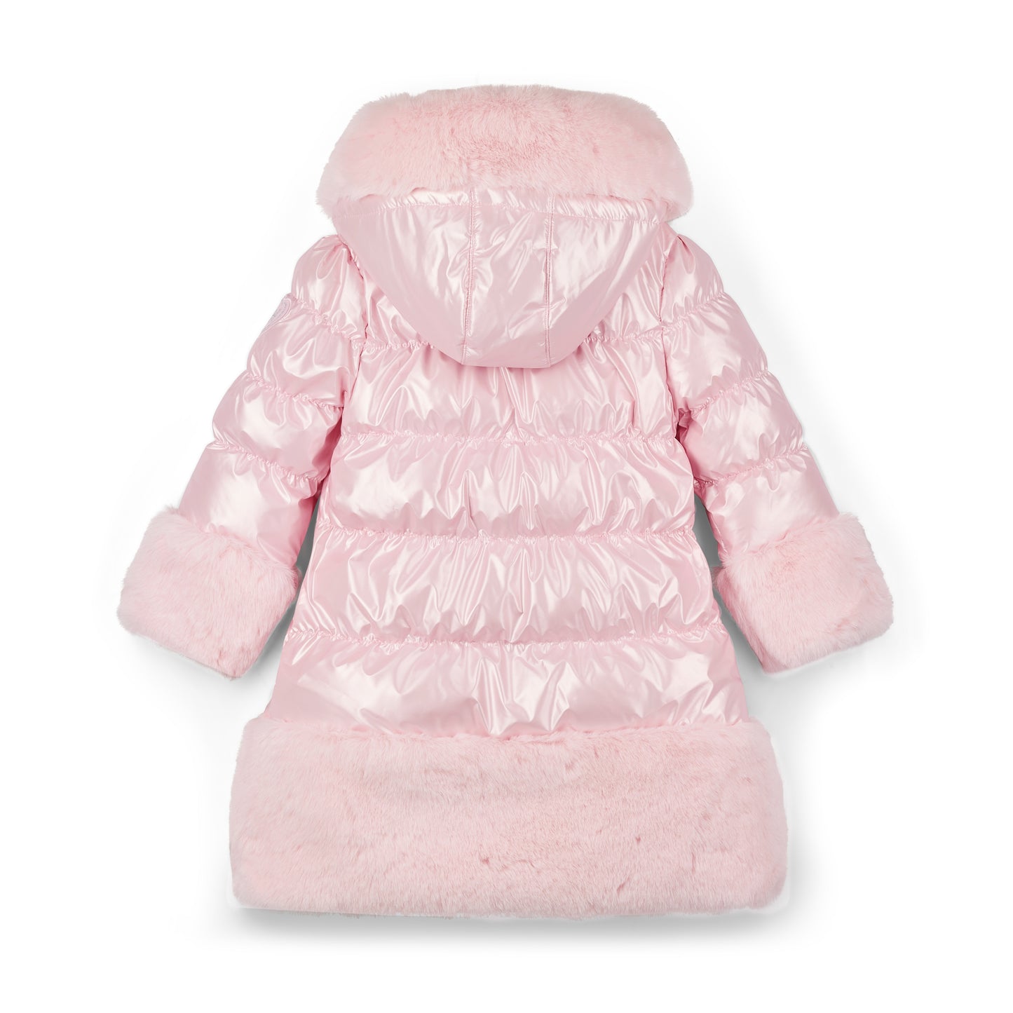 Pre Order - ADee Girls AURORA Pink Faux Fur Coat