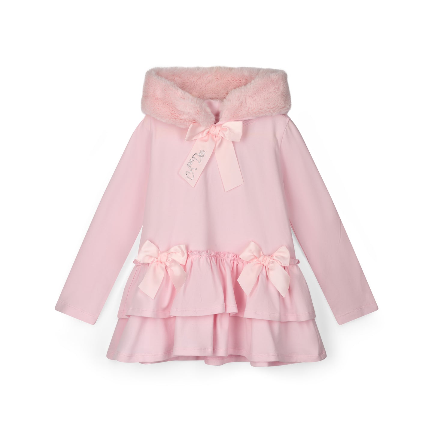 Pre Order - ADee Girls ALINA Pink Faux Fur Leggings Set