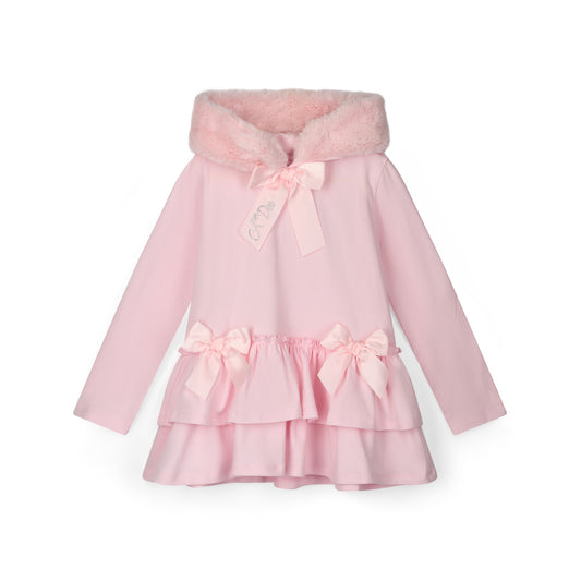 Pre Order - ADee Girls ALINA Pink Faux Fur Leggings Set
