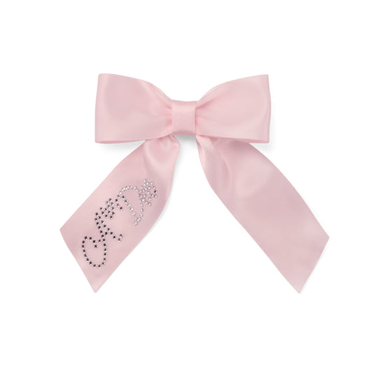 Pre Order - ADee Girls ARIAH Pink Satin Bow Hair Clip