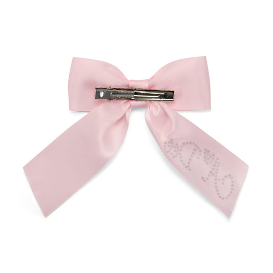 Pre Order - ADee Girls ARIAH Pink Satin Bow Hair Clip