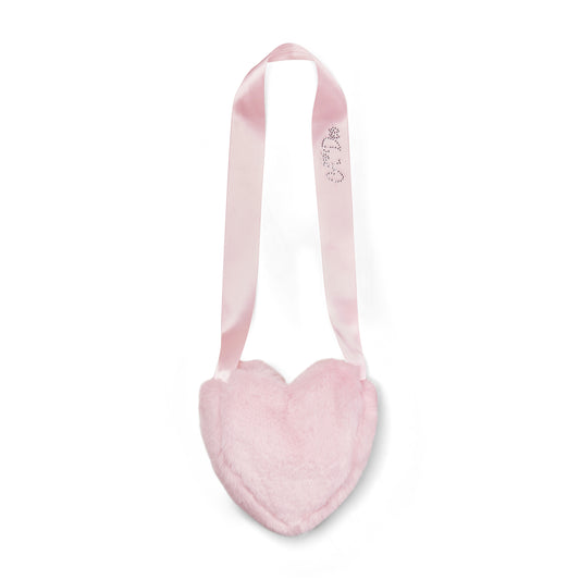 Pre Order - ADee Girls ALMA Pink Fur Heart Bag