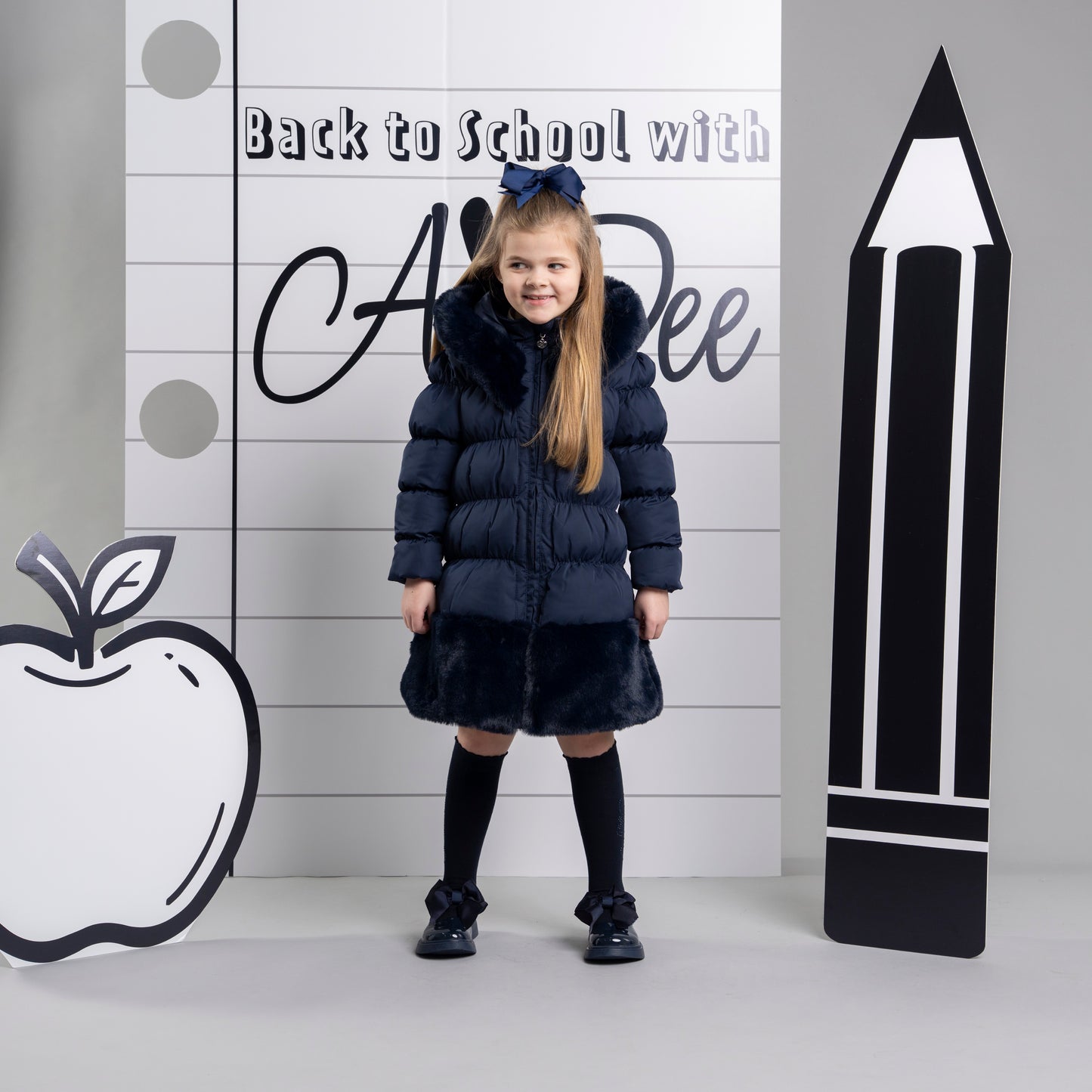 Pre-Order | Adee-Rhea Long Jacket W266202-Navy