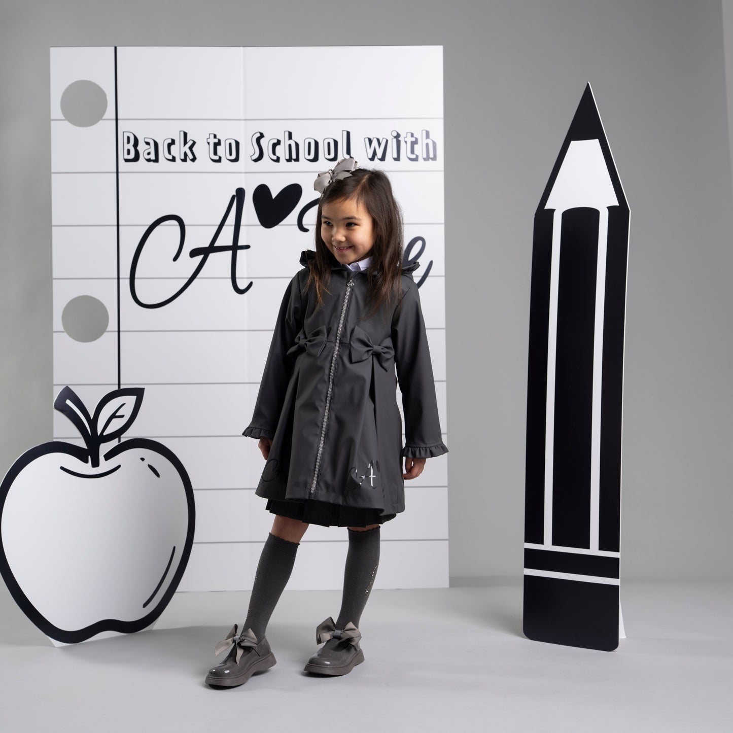 Pre-Order | Adee-Nova Raincoat W266203-Grey