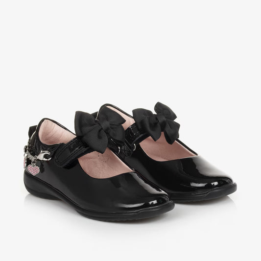 Lelli Kelly - Annie F School Shoes  LKSA8428 - Black Patent